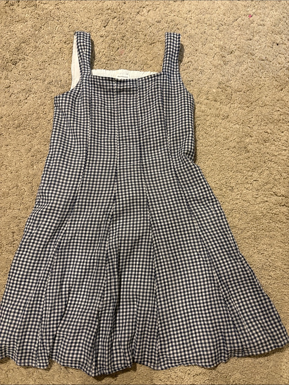 Abercrombie Kids Black & White Gingham Fit & Flare